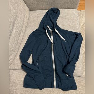 Vuori Halo Performance Zipper Hoodie Blue